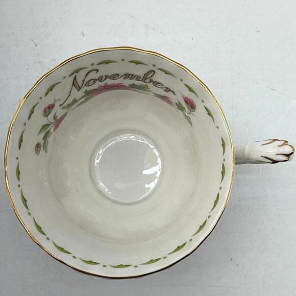 Royal Albert November Teacup & Saucer Set Chrysanthemum Month Flower  Bone China - Picture 6 of 16